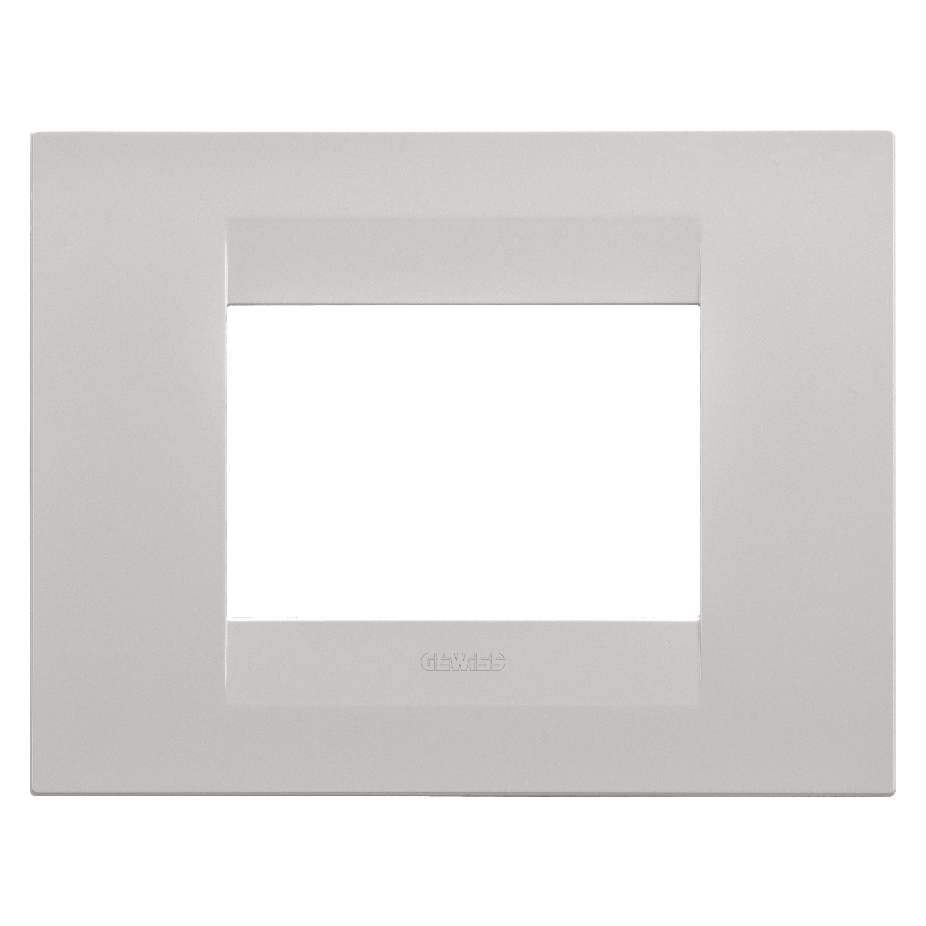 GEWISS - GEWGW16403VL PLACCA GEO - IN TECNOPOLIMERO VERNICIATO - 3 POSTI - NATURAL BEIGE - CHORUSMART