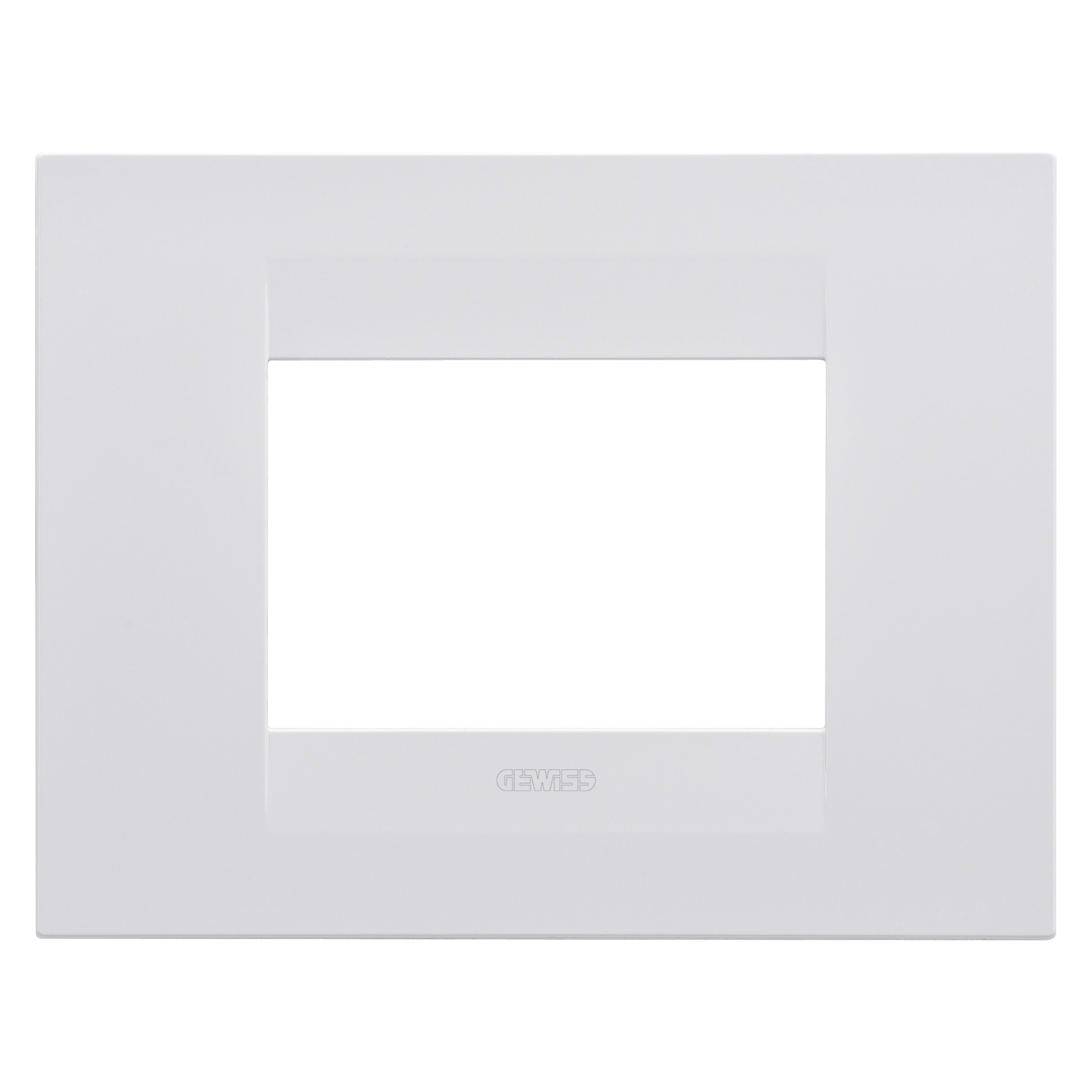 GEWISS - GEWGW16403VW PLACCA GEO 3M BIANCO SATINATO
