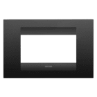 GEWISS - GEWGW16404VN PLACCA GEO - IN TECNOPOLIMERO VERNICIATO - 4 POSTI - NERO SATINATO - CHORUSMART