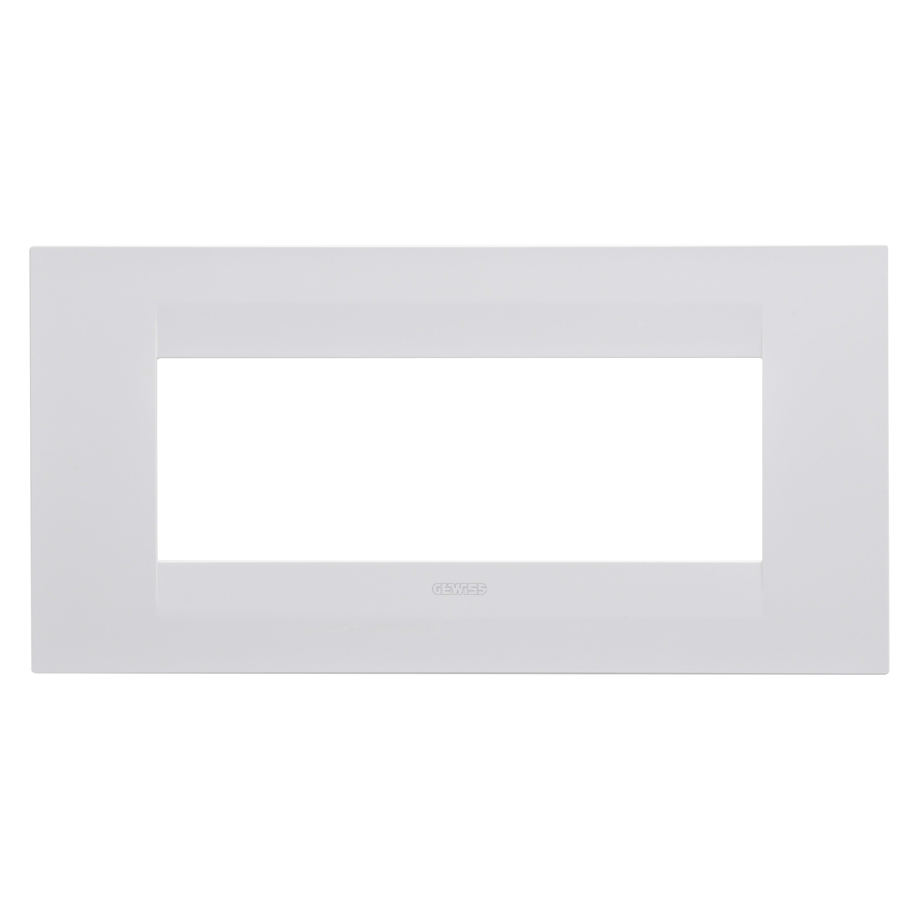 GEWISS - GEWGW16406VW PLACCA GEO 6M BIANCO SATINATO