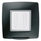 GEWISS - GEWGW16702TN PLACCA STAGNA STANDARD INTERNAZIONALE - 2 POSTI IP55 - NERO - CHORUSMART