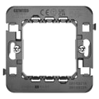 GEWISS - GEWGW16821N SUPPORTO STANDARD INTERNAZIONALE - 2 POSTI CON GRIFFE - PER PLACCHE EGO SMART (COMPATIBILE CON TUTTE LE ALTRE LINEE DI PLACCHE CHORUSMART)- CHORUSMART
