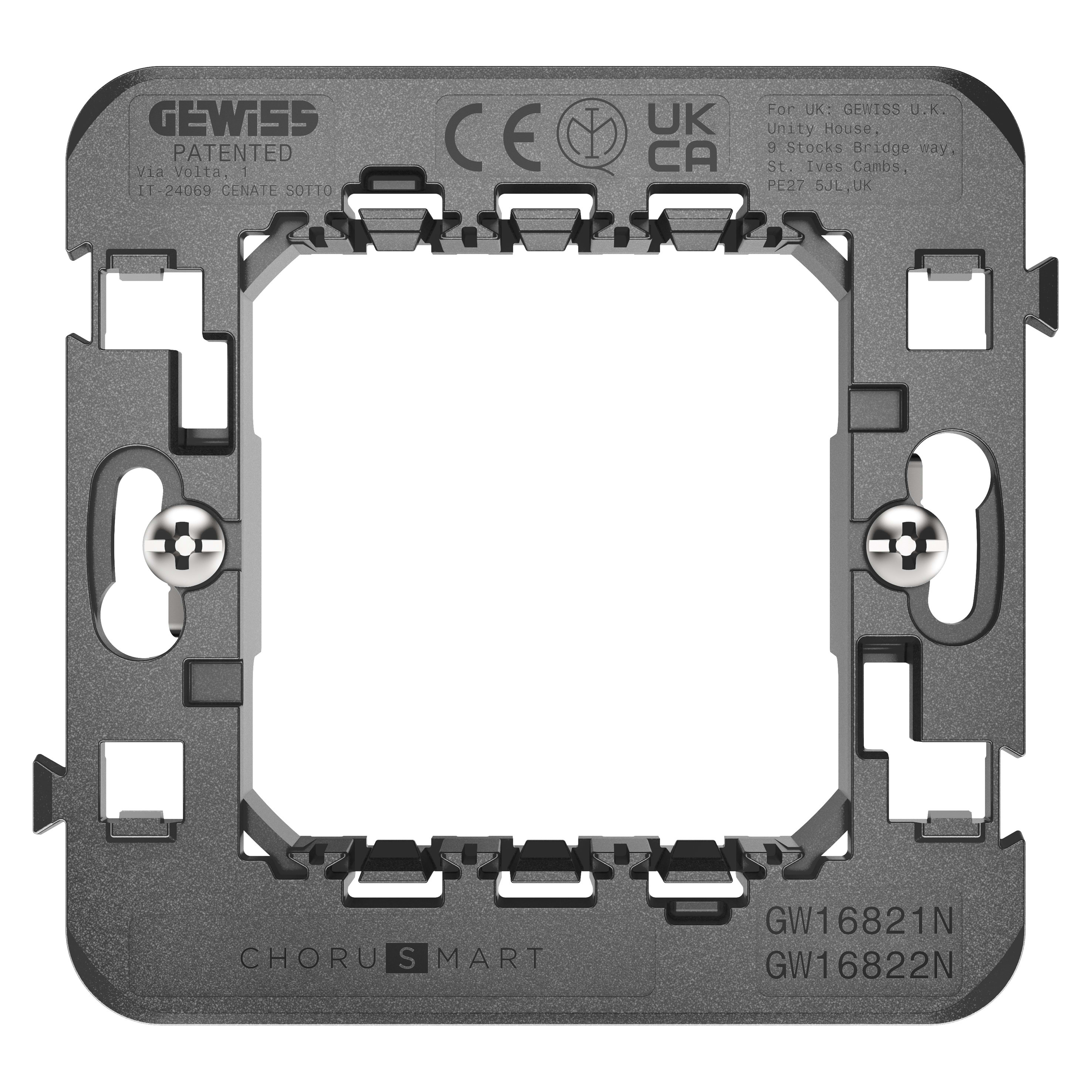 GEWISS GEWGW16821N SUPPORTO STD INT.GRIFFE 2P SMART