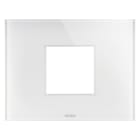 GEWISS - GEWGW16902CB PLACCA ICE - IN VETRO - 2 POSTI - BIANCO - CHORUSMART