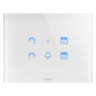 GEWISS - GEWGW16955CB PLACCA ICE TOUCH - IN VETRO - CON SIMBOLI INTERCAMBIABILI - BIANCO - CHORUSMART