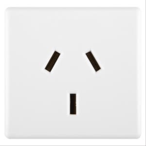 GEWISS - GEWGW20248 PRESA STANDARD ARGENTINO 250V ac - 2P+T 10A - SPINOTTI PIATTI - 2 MODULI- SYSTEM WHITE