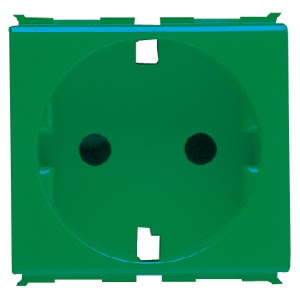 GEWISS - GEWGW20297 PRESA STANDARD TEDESCO 250V ac - PER LINEE DEDICATE - 2P+T 16A - 2 MODULI - ROSSO - SYSTEM