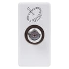 GEWISS - GEWGW20392 PRESA COASSIALE TV/SAT SCHERMATURA CLASSE A - CONNETTORE F FEMMINA - PASSANTE 10 dB - 1 MODULO - SYSTEM WHITE