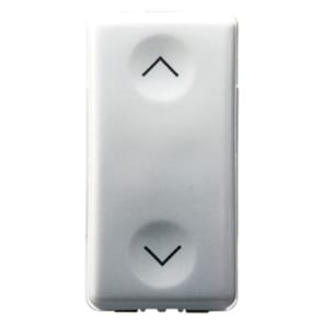 GEWISS - GEWGW20560 COMMUTATORE BIPOLARE 250V ac - 10AX - NEUTRO - SIMBOLO SU-GIU' - 1 MODULO - SYSTEM WHITE