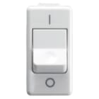 GEWISS - GEWGW20585 INTERRUTTORE BIPOLARE 250V ac - PER IMPIEGHI GRAVOSI - 25AX - NEUTRO - SIMBOLO 0/I- 1 MODULO - SYSTEM WHITE