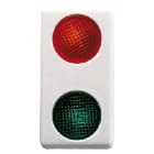 GEWISS - GEWGW20607 SPIA SEGN.DOPPIA ROSSO/VER.230V SY/WT