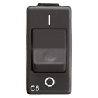 GEWISS - GEWGW21436 INTERRUTTORE AUTOMATICO MAGNETOTERMICO 230V ac - 1P+N 16A 3kA CURVA C - 1 MODULO- SYSTEM BLACK