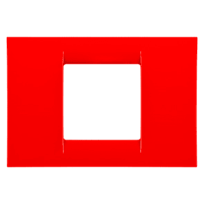 GEWISS - GEWGW22122 PLACCA 2M ROSSO GERANIO SYSTEM VIRNA