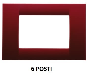 GEWISS - GEWGW22136 PLACCA 6M AMARANTO SYSTEM VIRNA