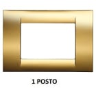 GEWISS - GEWGW22261 PLACCA 1M ORO ANTICO SYSTEM VIRNA