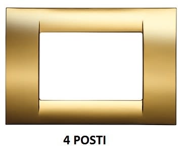 GEWISS - GEWGW22264 PLACCA 4M ORO ANTICO SYSTEM VIRNA