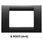 GEWISS GEWGW22297 PLACCA 8M ARDESIA METALLIZ.SYSTEM VIRNA