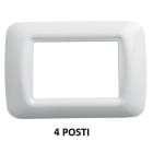GEWISS - GEWGW22504 PLACCA 4M BIANCO NUVOLA TOP SYSTEM
