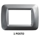 GEWISS GEWGW22601 PLACCA 1M TITANIO METALL.TOP SYSTEM