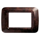 GEWISS - GEWGW22673 PLACCA TOP SYSTEM - IN TECNOPOLIMERO - 3 POSTI - RADICA INGLESE - SYSTEM