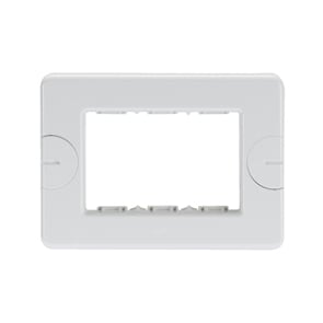 GEWISS - GEWGW24003 PLACCA COMPACT - AUTOPORTANTE - 3 POSTI - BIANCO NUVOLA - SYSTEM