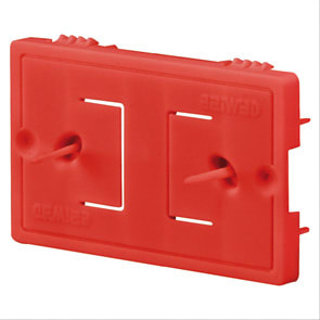 GEWISS - GEWGW24403P SCUDO PROTETTIVO ANTIMALTA - PER SCATOLE BIG BOX - HALOGEN FREE - 3 POSTI