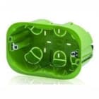 GEWISS - GEWGW24404PM SCATOLA RETTANGOLARE - CON INSERTI DI FISSAGGIO - 4 POSTI - PER PARETI MOBILI - 133x73x50