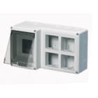 GEWISS - GEWGW27072 CONTENITORE 4MOD.DIN+(2X4)MOD.SYSTEM PR.