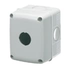 GEWISS - GEWGW27101 CONTENITORE VUOTO PER PULSANTI, COMANDI E SEGNALATORI - 1 POSTO - DIAMETRO 22mm - COPERCHIO GRIGIO RAL 7035 - IP66