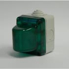 GEWISS - GEWGW27416 SPIA DI SEGNALAZIONE - 15W - 230V - DIFFUSORE VERDE - IP55 - GRIGIO RAL 7035