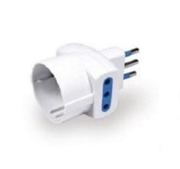 GEWISS GEWGW28416 ADATTATORE MUL.2P+T 10A 2U.16A U.ITA/TE