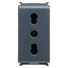 GEWISS - GEWGW30203 PRESA STANDARD ITALIANO 250V ac - 2P+T 16A BIVALENTE - P17-P11 - 1 MODULO - PLAYBUS