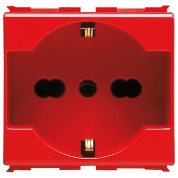 GEWISS GEWGW30214 PRESA 2P+T 16A BIV.ST.ITALIANO/TED.ROSSA