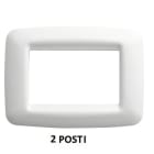 GEWISS - GEWGW32242 PLACCA PLAYBUS YOUNG - IN TECNOPOLIMERO - FINITURA SATINATA - 2 POSTI - BIANCO NUVOLA - PLAYBUS