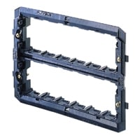 GEWISS - GEWGW32408 SUPPORTO IN MATERIALE ISOLANTE PER INSTALLAZIONE PLACCHE PLAYBUS/PLAYBUS YOUNG - 12 POSTI (6+6 SOVRAPPOSTI) - BLU - PLAYBUS