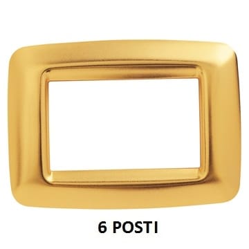 GEWISS - GEWGW32766 PLACCA 6 P.ORO ANTICO PLAYBUS YOUNG