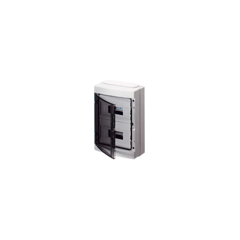 GEWISS - GEWGW40125 CENTRALINO PREDISPOSTO PER ALLOGGIAMENTO MORSETTIERE- STANDARD TEDESCO - (12X3)36MODULI -IP65- MORSETTIERA E FLANGE PASSACAVI - PORTA TRASPARENTE FUMÉ