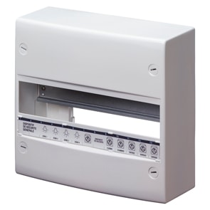 GEWISS - GEWGW40502 CENTRALINO STANDARD FRANCESE - DA PARETE - SENZA PORTA - EQUIPAGGIATO CON MORSETTIERA - 26 MODULI (13X2) - IP30 RAL9016