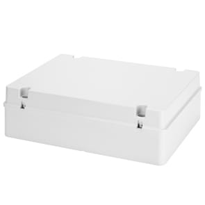 GEWISS - GEWGW44210 CASSETTA DI DERIVAZIONE CON COPERCHIO BASSO A VITE - IP56 - DIMENSIONI INTERNE 380X300X120 - PARETI LISCE - GRIGIO RAL 7035