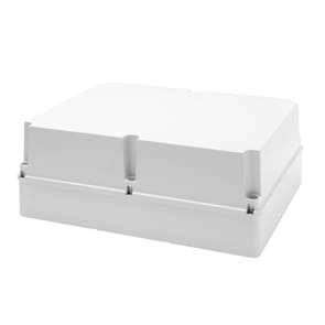 GEWISS - GEWGW44221 CASSETTA DI DERIVAZIONE CON COPERCHIO ALTO A VITE - IP56 - DIMENSIONI INTERNE 460X380X180 - PARETI LISCE - GRIGIO RAL 7035