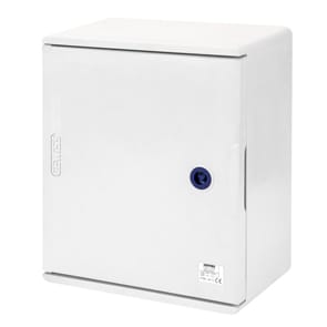 GEWISS - GEWGW46001F QUADRO POLIESTERE PORTA CIECA MUNITA DI SERRATURA - 250X300X160 - IP66 - GRIGIO RAL 7035