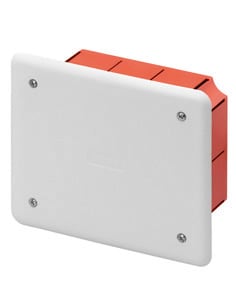 GEWISS - GEWGW48002 CASSETTA DI DERIVAZIONE E CONNESSIONE - PER PARETI IN MURATURA - DIMENSIONI 118X96X50 - COPERCHIO BIANCO RAL9016
