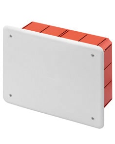 GEWISS - GEWGW48006 CASSETTA DI DERIVAZIONE E CONNESSIONE - PER PARETI IN MURATURA - CON GUIDA DIN - DIMENSIONI 196X152X75 - COPERCHIO BIANCO RAL9016