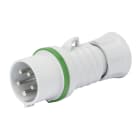GEWISS - GEWGW60707H SPINA MOBILE DIRITTA HP - IP44/IP54 - 2P+T 16A >50V >300-500HZ - VERDE - 2H - CABLAGGIO A VITE