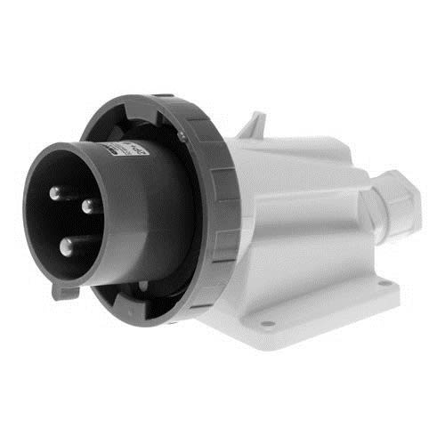 GEWISS - GEWGW61454 SPINA FISSA DA PARETE A 90° - IP67 - 3P+T 63A 480-500V 50/60HZ - NERO - 7H - CABLAGGIO A MANTELLO