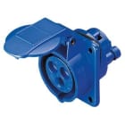 GEWISS - GEWGW62204 PRESA FISSA DA INCASSO A 10° - 2P+T 16A 200-250V 50/60HZ - BLU - 6H - CABLAGGIO A VITE