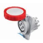 GEWISS - GEWGW62850H PRESA FISSA DA INCASSO A 10° HP - IP66/IP67 - 2P+T 16A >50-250V c.c. - GRIGIO - 3H - CABLAGGIO A VITE