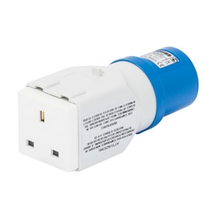 GEWISS - GEWGW64217 ADATTATORE DA INDUSTRIALE A CIVILE IP44 - SPINA 3P+N+T 16A 400V ac 50/60HZ - 1 PRESA 2P+T 16A BIVALENTE (P30/P17)