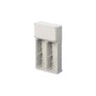 GEWISS - GEWGW66691 BASE MODULARE PER MONTAGGIO IN BATTERIA DI PRESE FISSE VERTICALI - NR.2X16/32A SBF/CBF/AUTOMATIKA - IP55