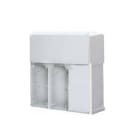 GEWISS - GEWGW66694 BASE MODULARE PER MONTAGGIO IN BATTERIA DI PRESE FISSE VERTICALI - NR.3X16/32A SBF/CBF/AUTOMATIKA - IP55